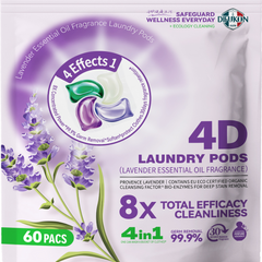 4-in-1 Laundry Pods with Lavender - Stain Fighter & Fabric Softener